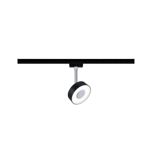 Paulmann, Paulmann Circle Hochvolt-Schienensystem-Leuchte URail LED fest eingebaut 5 W LED Schwarz (matt), Chrom