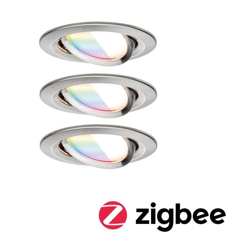 Paulmann, Paulmann 92434 LED-Deckenleuchte, LED-Einbauleuchte 6 W Eisen (gebürstet)