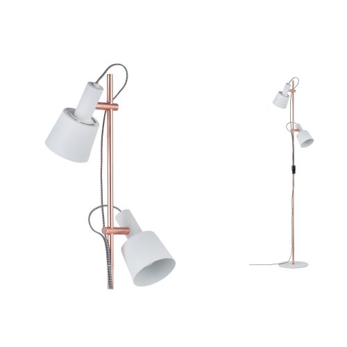 Paulmann, Paulmann Neordic Haldar 79660 Stehlampe LED E14 40 W Weiß, Kupfer matt