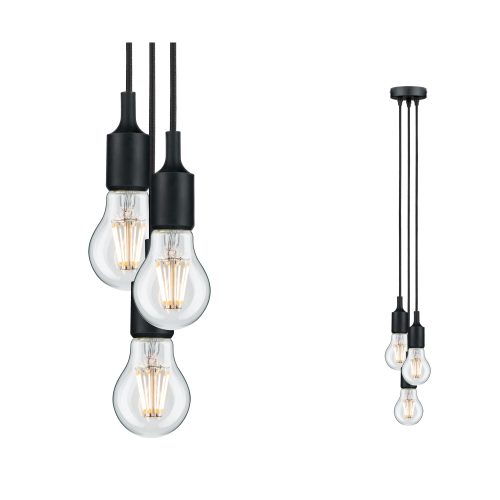 Paulmann, Paulmann Ketil 50382 Pendelleuchte LED E27 Schwarz
