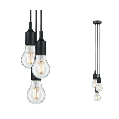 Paulmann, Paulmann Ketil 50382 Pendelleuchte LED E27 Schwarz