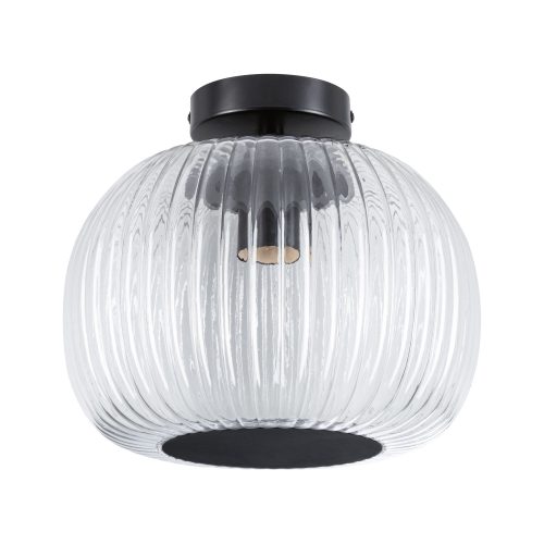 Paulmann, Paulmann 71146 Ruya Deckenleuchte E27 Glas, Schwarz (matt)