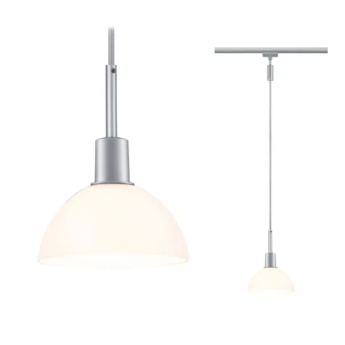 Paulmann, Paulmann Sarrasani Pendelleuchte URail E14 Chrom (matt), Opal