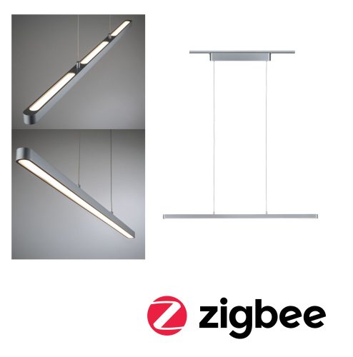 Paulmann, Paulmann Lento LED-Pendelleuchte URail LED fest eingebaut 42 W LED Chrom (matt)