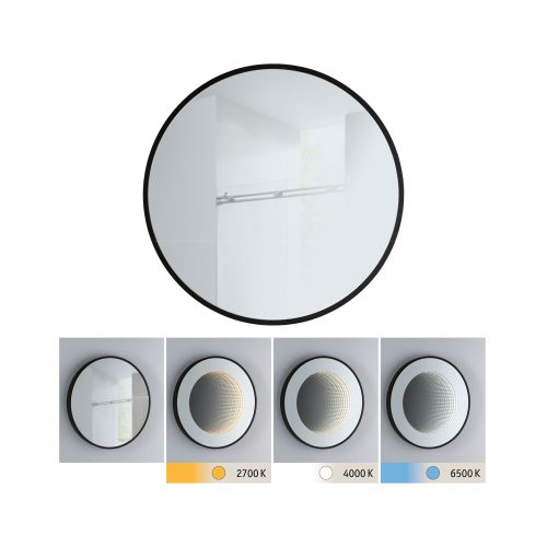 Paulmann, Paulmann Miro 79561 LED-Spiegelleuchte 11.5 W Warmweiß Spiegel, Schwarz (matt)