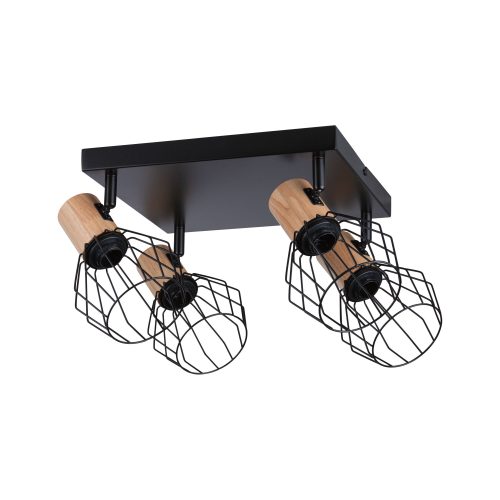 Paulmann, Paulmann Lanka 66769 Wandstrahler E14 Schwarz, Holz (hell)