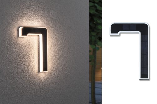 Paulmann, Paulmann 79848 4000870798485 Solar-Hausnummernleuchte EEK: A (A - G) 0.20 W Warmweiß Schwarz