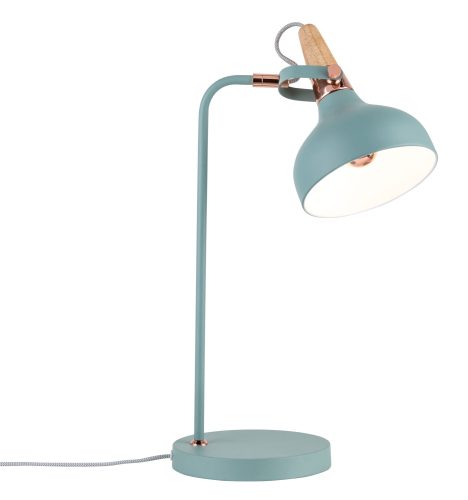 Paulmann, Paulmann Neordic Juna 79651 Tischlampe LED E14 20 W Holz, Kupfer, Softgrün