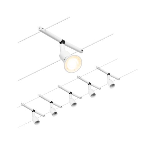Paulmann, Paulmann 94458 Seil-Komplettsystem GU5.3 Weiß (matt), Chrom