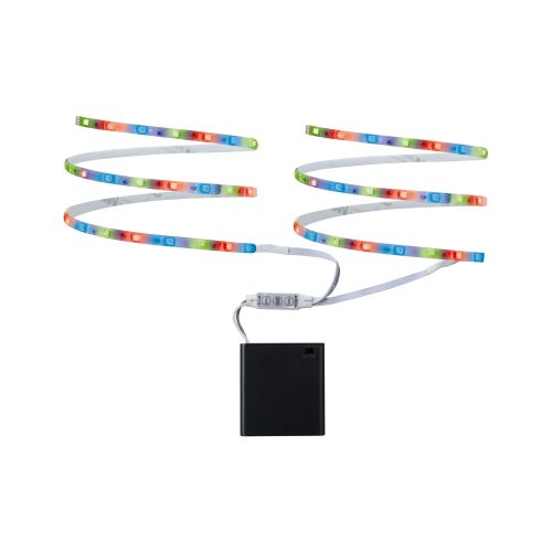 Paulmann, Paulmann 70700 LED-Streifen-Komplettset mit Batterie-Box 6 V 800 mm RGB 1 St.