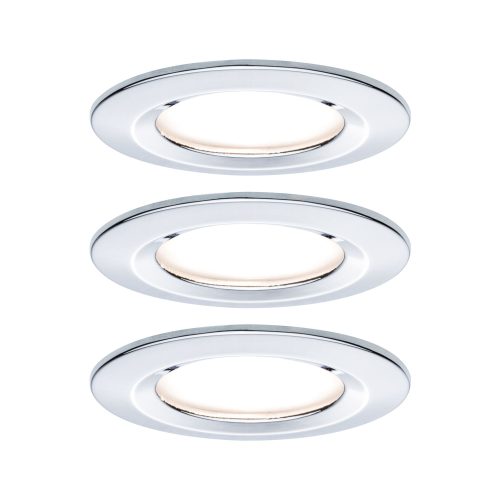 Paulmann, Paulmann Nova Bad-Einbauleuchte 3er Set 6.5 W Chrom (glänzend)