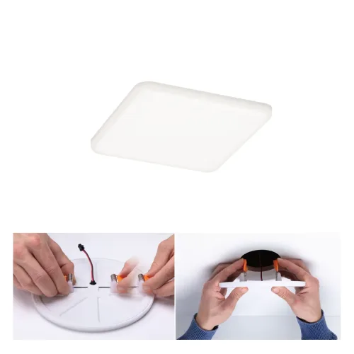 Paulmann, Paulmann 92397 EB Panel Veluna VariFit LED-Einbauleuchte LED LED fest eingebaut 8.50 W Satin