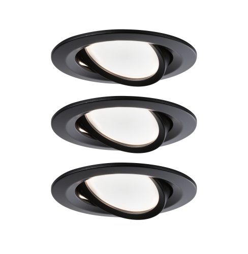 Paulmann, Paulmann 94472 Nova LED-Einbauleuchte LED LED fest eingebaut 18 W Schwarz (matt)