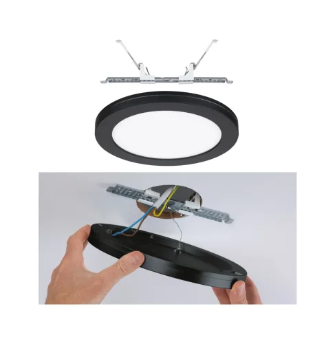 Paulmann, Paulmann 93097 2in1 Cover-it LED-Einbauleuchte LED 16.5 W Schwarz
