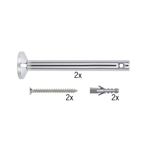 Paulmann, Paulmann 17824 Niedervolt-Seilsystem-Komponente Umlenker 2er Set Chrom