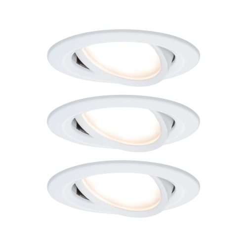Paulmann, Paulmann 93875 Coin Slim LED-Einbauleuchte 3er Set LED LED fest eingebaut 18 W Weiß (matt)