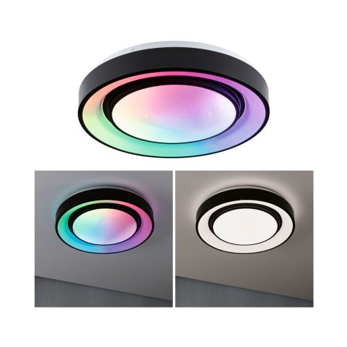 Paulmann, Paulmann 70544 Rainbow LED-Deckenleuchte LED LED 11.00 W Schwarz, Weiß