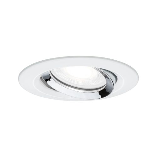 Paulmann, Paulmann Nova Plus Bad-Einbauleuchte LED GU10 6 W IP65 Weiß (matt), Chrom