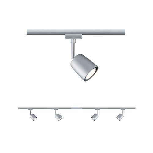 Paulmann, Paulmann Cover Schienen-Komplett-System URail GU10 40 W LED Chrom, Chrom (matt)