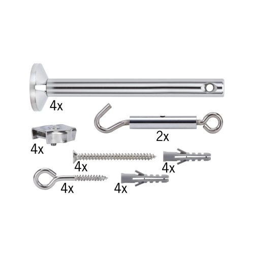Paulmann, Paulmann Light&Easy 17834 Niedervolt-Seilsystem-Komponente Spann-Montageset Chrom