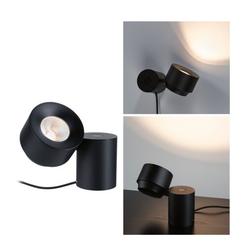 Paulmann, Paulmann Pane I 79776 LED-Tischlampe LED 3 W Schwarz