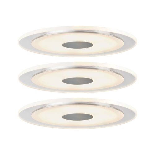 Paulmann, Paulmann 92917 LED-Einbauleuchte 3er Set LED LED 18 W Aluminium (gebürstet)