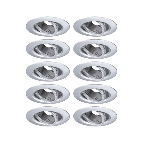 Paulmann, Paulmann 92116 Einbauleuchte 10er Set LED GU10 100 W Chrom (matt)