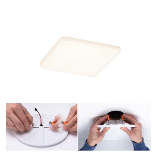 Paulmann, Paulmann 92394 EB Panel Veluna VariFit LED-Einbauleuchte LED LED fest eingebaut 8.50 W Satin