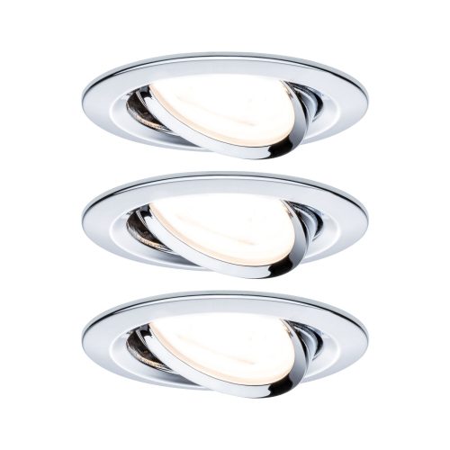 Paulmann, Paulmann 93434 Einbauleuchte 3er Set 19.5 W Chrom (glänzend)