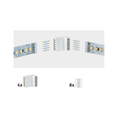 Paulmann, Paulmann 70615 Eckverbinder Kunststoff (L x B x H) 1.7 x 1.6 x 1.2 cm 4 St.