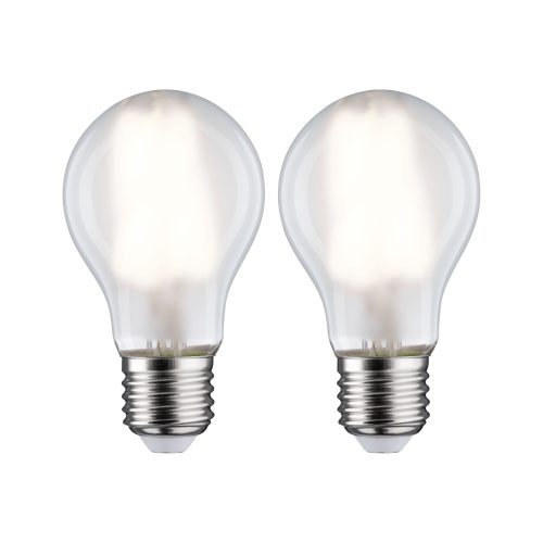 Paulmann, Paulmann 28924 LED EEK E (A - G) E27 Glühlampenform 7 W = 60 W Neutralweiß (Ø x H) 60 mm x 106 mm 2 St.