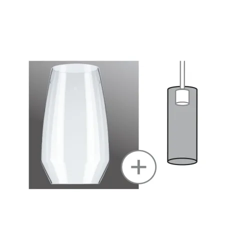 Paulmann, Paulmann Vento 95351 Hochvolt-Schienensystem-Komponente Lampenschirm Transparent