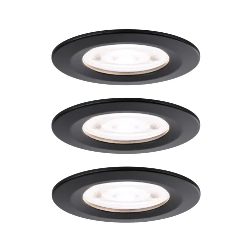 Paulmann, Paulmann 92339 Nova LED-Einbauleuchte GU10 4.9 W Schwarz (matt)