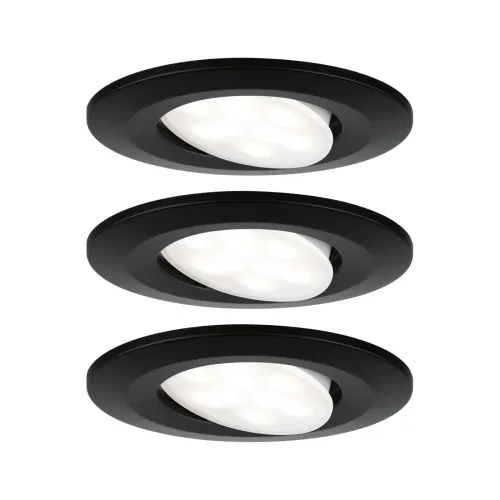 Paulmann, Paulmann 99991 LED-Einbauleuchte LED LED fest eingebaut 18 W Schwarz (matt)