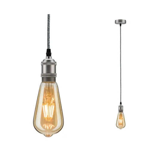 Paulmann, Paulmann Eldar 50385 Pendelleuchte LED E27 Grau, Nickel