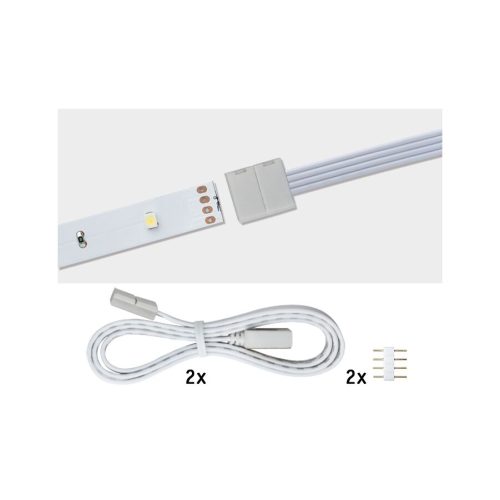 Paulmann, Paulmann Function YourLED ECO Clip-Connector Weiss | 50 cm | 2 Stück