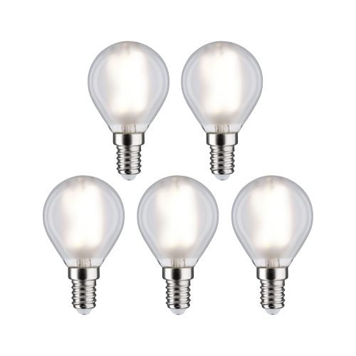 Paulmann, Paulmann 29098 LED EEK F (A - G) E14 Tropfenform 4.8 W Neutralweiß (Ø x H) 45 mm x 78 mm Filament 5 St.