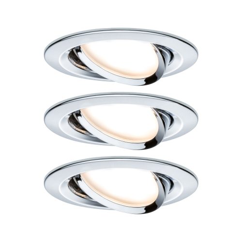 Paulmann, Paulmann 93452 Nova Einbauleuchte 3er Set LED LED 18 W Chrom (glänzend)