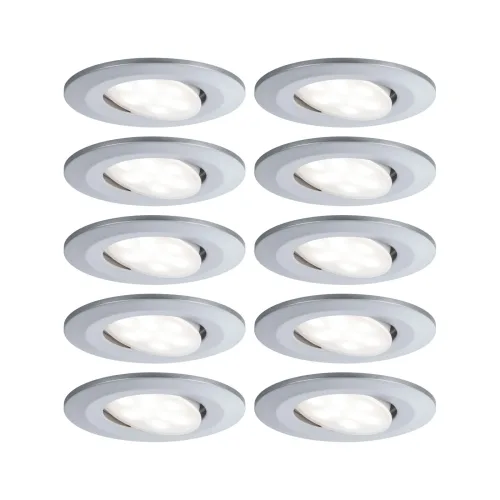 Paulmann, Paulmann LED-Bad-Einbauleuchte 10er Set 60 W Chrom (matt)
