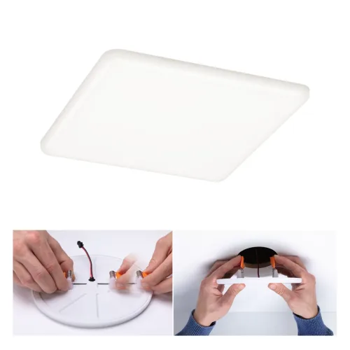 Paulmann, Paulmann 92398 EB Panel Veluna VariFit LED-Einbauleuchte 17.50 W Satin