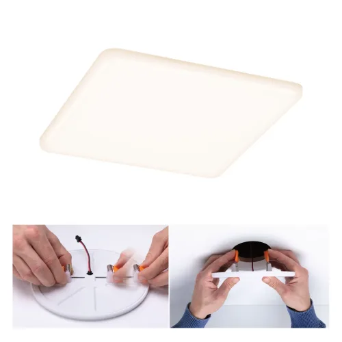 Paulmann, Paulmann 92395 EB Panel Veluna VariFit LED-Einbauleuchte 17 W Satin