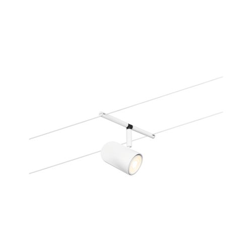 Paulmann, Paulmann WireDC Spot Cup Niedervolt-Seilsystem-Leuchte GU5.3 Weiß (matt), Chrom