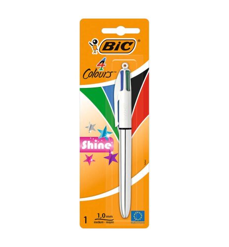 undefined, BIC 902126 Clip-on retractable ballpoint pen Schwarz, Blau, Grün, Rot 1Stück(e) Kugelschreiber