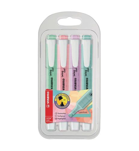 undefined, STABILO Swing Cool Leuchtmarker Pastel 4er Set