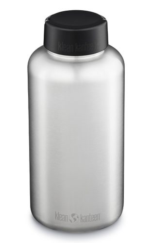 Klean Kanteen, KLEAN KANTEEN Trinkflasche Edelstahl Wide Loop Cap 1182ml  silber