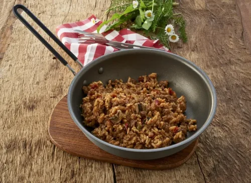 Trek'n Eat, Trek'n Eat Rindfleisch Stroganoff mit Reis Outdoornahrung Blau, Herren, Größe: 0