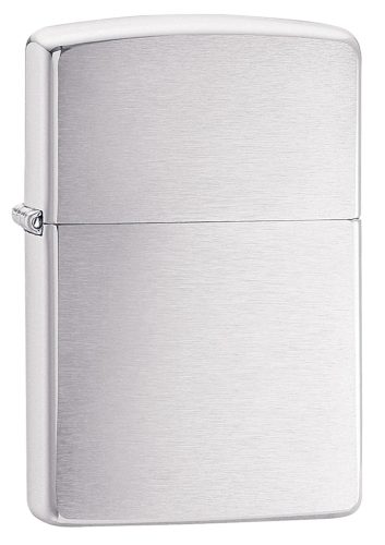 undefined, Zippo-Feuerzeug Chrome Brushed - mit gratis Gravur - Zippo Feuerzeuge