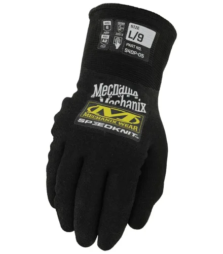 Mechanix Wear, Arbeitshandschuhe SpeedKnit Thermal S4DP05, 1 Paar, schwarz, Größe L, ab 6 Paar Mechanix Wear