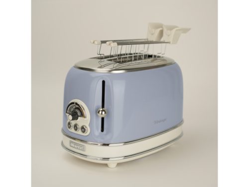 Ariete, Ariete Toaster "Vintage 2 Schlitze, Blau" für 2 Scheiben 810 W Lieferung mit passendem CH-Fixadapter