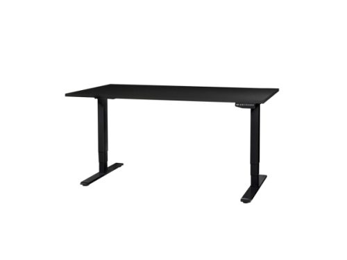 CONTINI, Unsere Neuheiten, CONTINI höhenverstellbarer Bürotisch 1.6x0.8m schwarz / Gestell schwarz RAL 9005, Produkte & Wohnen